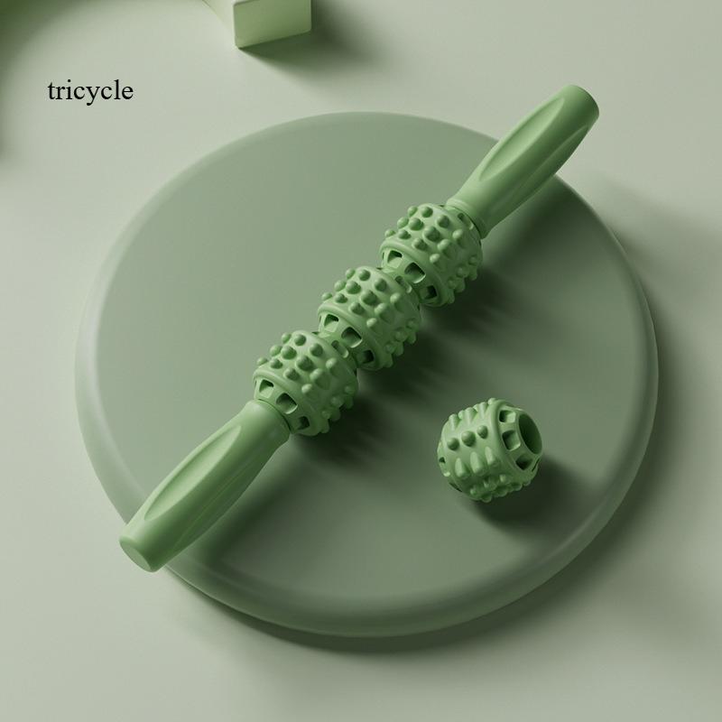Massage Stick Wolf Teeth Stick Fitness Muscle Relaxation Massage Roller Yoga Fascia Langya Stick
