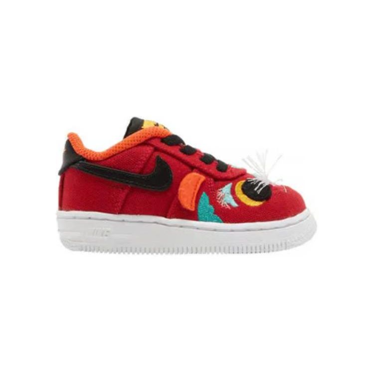 Nike Force 1 LV8 TD Chinese New Year Baby Sneakers Red Gym-Red White DQ5072-601