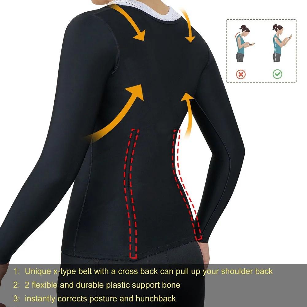 Fajas Colombian Waist Trainer Corset Underbust Body Shaper Long Sleeve Tummy Slimming Underwear Weight Loss Top Women's Binders