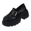 Platform Women's Autumn New Mary Jane One-pedal J Uniform Small Leather Shoes Women