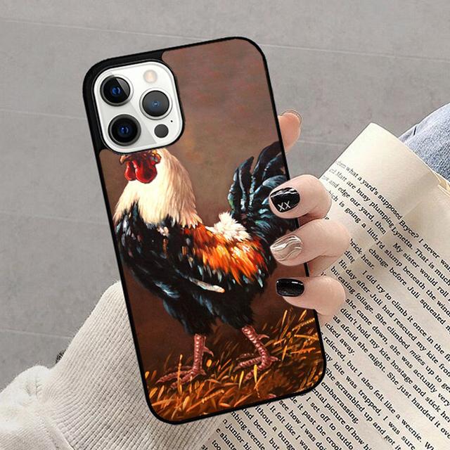 Autumu Chicken Big Rooster Phone Case Cover for iPhone 17 Air 16 16e 15 12 11 13 14 Pro Max Apple Plus Coque