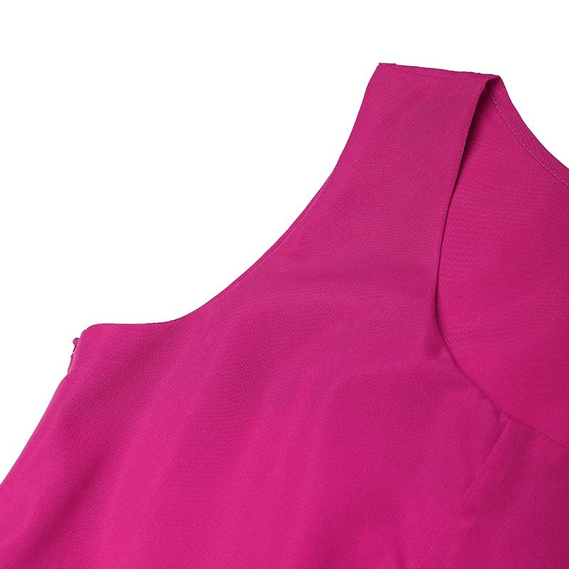 VONDA Women Sleeveless Side Zip-up Bow Knot Casual Mini Dress