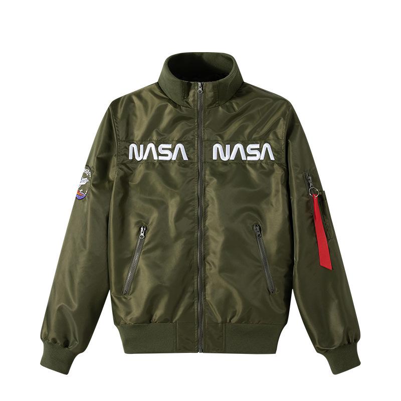 

2022 NASA Men s Baseball Flight Jacket - Spring/Autumn Outerwear M