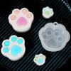Cat Paw Silicone Mold Epoxy Resin Mould Keychain Pendant Charms for DIY Earring Necklace Candle Crafts Jewelry Making Accessorie
