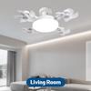 E27 Socket 60W LED Lighting Small Ceiling Fan Household Living Room 4-Motor Fan With Light Ceiling Fan With Light