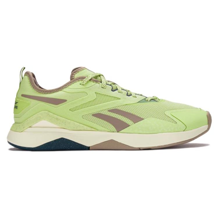 Reebok Nanoflex Adventure TR 2 Citrus Glow Boulder Beige Women Sneakers Green Hoops-Blue 100033331