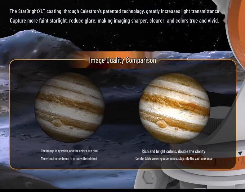 Celestron StarSeeker 70500 HD High-Magnification Astronomical & Terrestrial Telescope