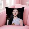 Popular fashion Chinese actress LLiu Haocun Cushion Cover Pillow Case Soft Friendly Fabric  Concealed Zipper