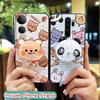 Simplicity Skin feel silicone Phone Case For VIVO V50 Lite 5G Global TPU Waterproof Rotatable stand Anti-knock cute