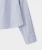 FALLETT Lace Striped Shirt Sky Blue