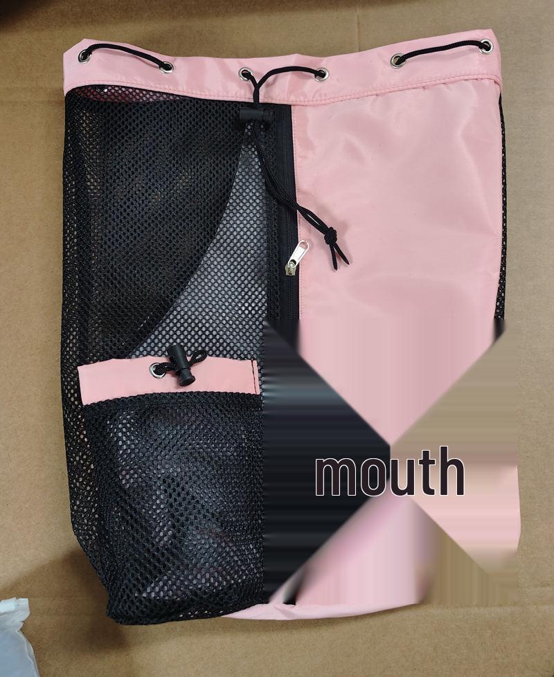 Mesh Drawstring Backpack with Wet Bag for Swimming, Beach, Gym & Workout Equipment