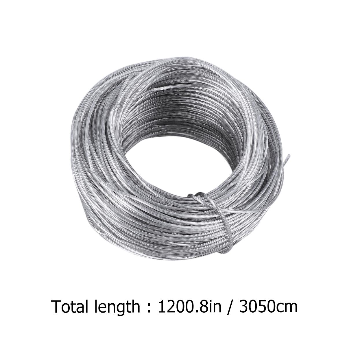 30.5m Rubberized Wire Rope And 20sets Photo Frame Hanging Hangers Heavy Dutys Kit Picture Hangers Picture Hanging Wire Set