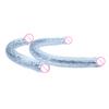 Flexible Double Headed Dildo, Realistic Bendable Strap-On Toy for Couples, Waterproof Long Curved Anal Vaginal Massager