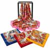 Floral Print Silk Imitation Scarves Thin Breathable Neck Scarf New Square Print Scarves  Head Wrap