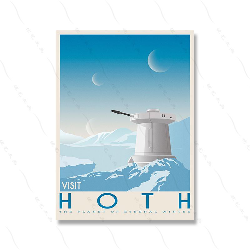 Planet Storm Trek Kunstdrucke, Retro-Reiseposter, minimalistisches Weltraum-Landschaftsbild, Leinwandgemälde, Geschenk für Geeks, Zimmer, Heim-Wanddekoration