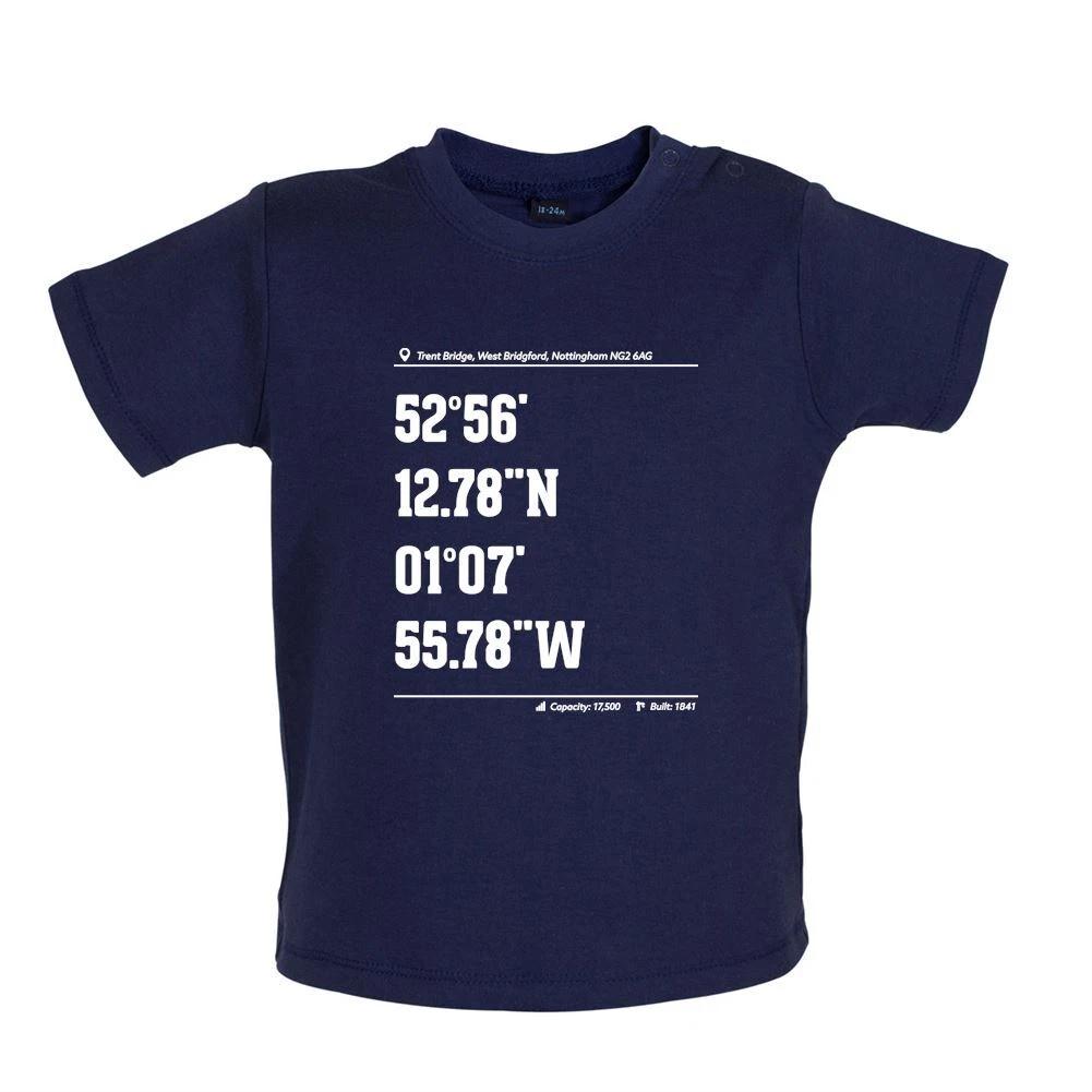 

Cricket Ground Coordinates Trent Bridge - Baby T-Shirt / Babygrow - Fan Love 130