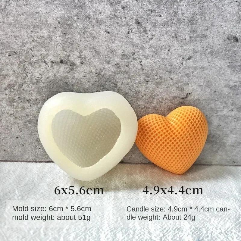 

Woven Love Silicone Molds DIY Handmade Heart Cake Chocolate Baking Molds Heart-shaped Candle Soap Plaster Valentine s Day Decor