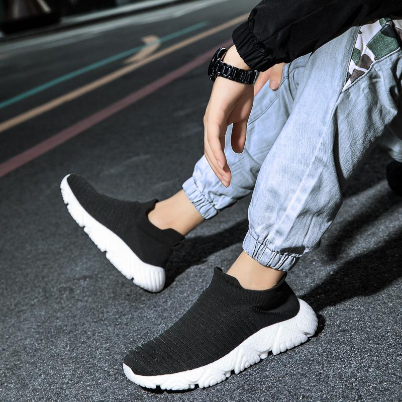 Fashion 2025 Shoes for Men Tennis Elastic Mesh Jogging Platform Summer Sneaker Soft Sole Running Breathable Casual Shoes Large Size