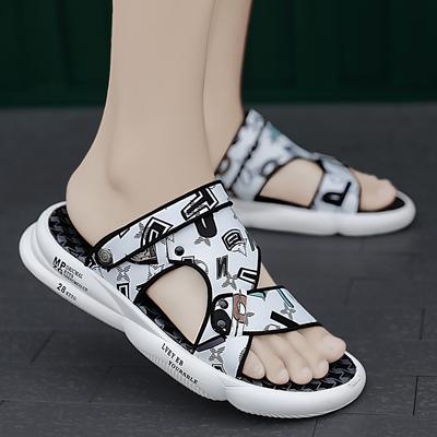 Mode Herren Zehensandalen Lässige Sommer Sandalen Hausschuhe Leder Plateau Outdoor Strand Männliche Schuhe Rutschfest Indoor Luxus Sport Flach