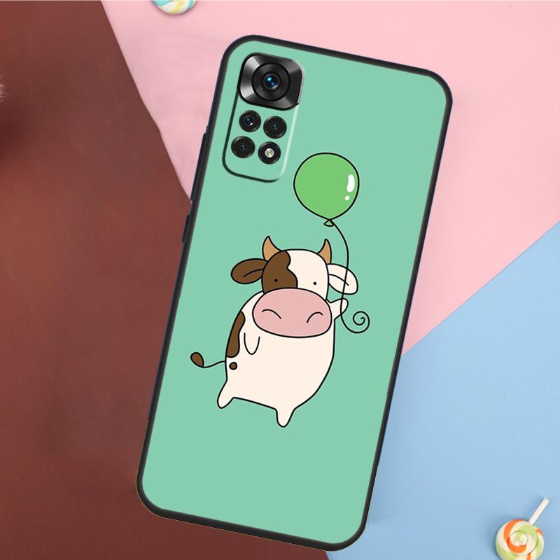 Cartoon Cute Cow Spots Cover For Xiaomi Redmi Note 14 13 Pro 12 11 9 10 9S 10S 11S 12S Redmi 14C 10C 12C 13C Case