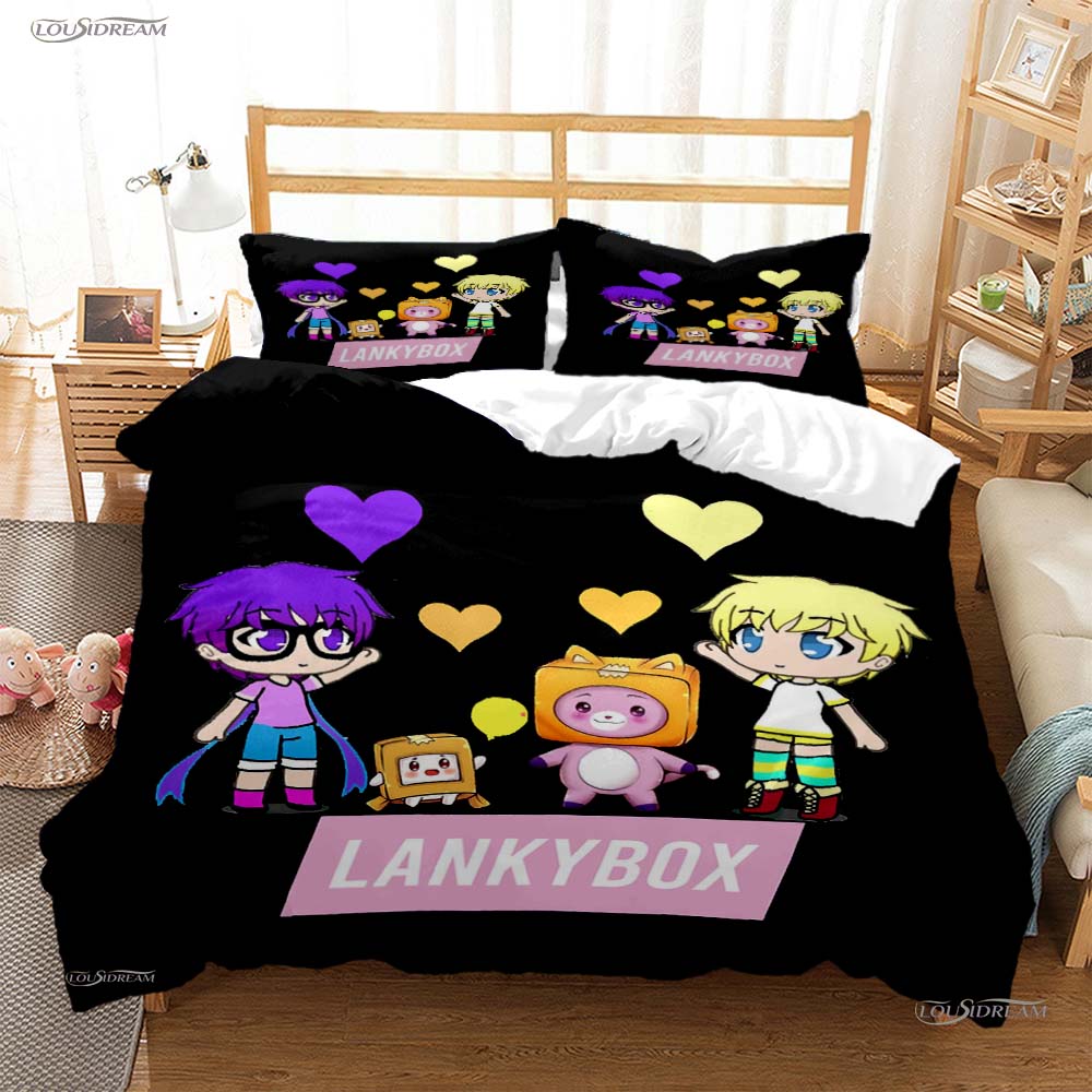 Box Cartoon Casal All Season Duvet Cover Comforter Bedding Sets Soft Quilt Cover And Pillowcases Boys Single/Double/Queen/King