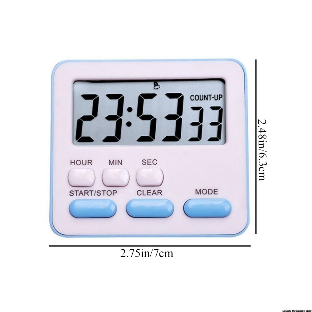 Kitchen Accessory LCD Digital Display Stopwatch With Flashing Light Kitchen Timer Alarm Clock