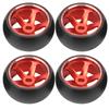 RC Metal Wheel Hub Tire Replacement Fit for Wltoys K969 1 28 RC Car Upgrade PartsRed