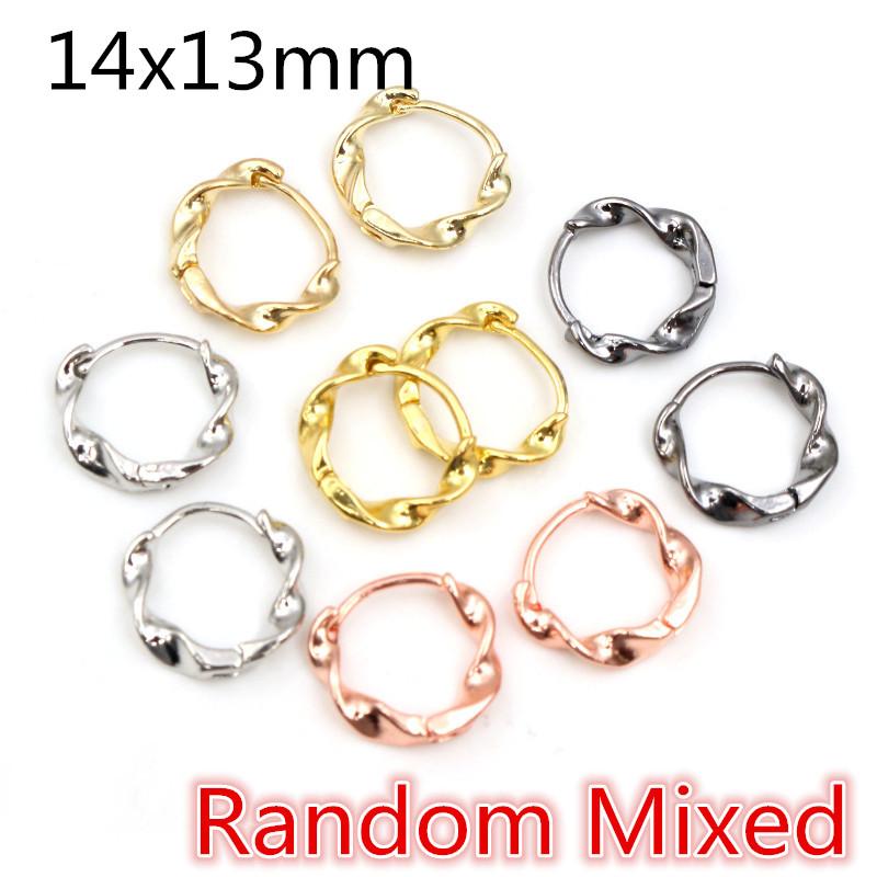 10pcs 3-Styles Gold Color French Earring Hooks Lever Back Open Loop Setting for DIY Earring Clips Clasp Jewelry Making Findings