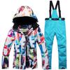Winter Outdoor Ski Suit Suit Women's Warm Veneer Ski Suit Pants Suit