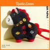 Chinese Zodiac Year Of The Horse Plush Keychain With Short Plush Material For Gift And Decoration