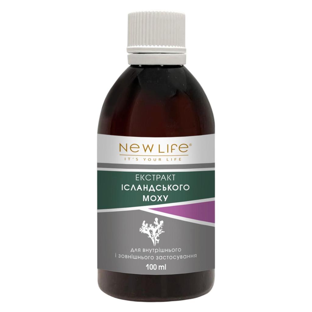 Icelandic Moss (Cetraria) Extract Tincture Herbal Liquid Supplement Dietary New Life