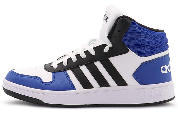 Adidas Hoops 2.0 Mid  Белый Синий Черный  G55053 44