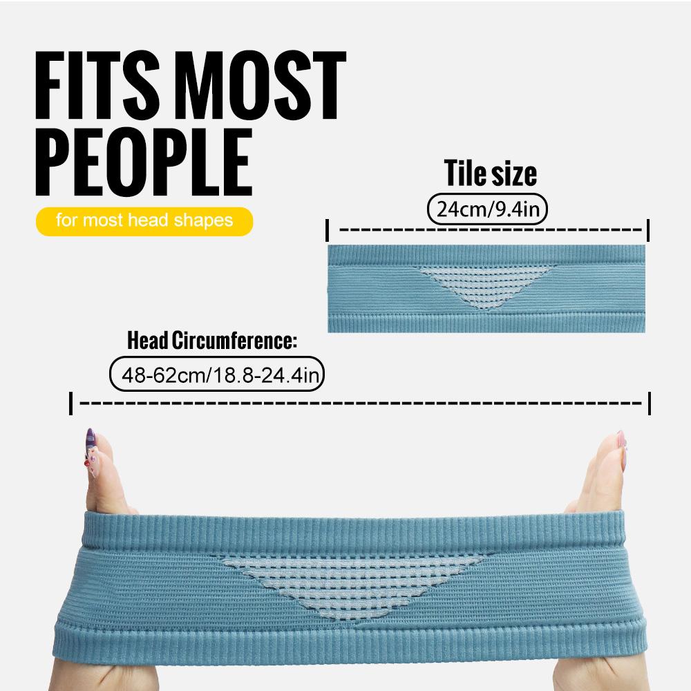 WRELS Sports Headband Breathable Elastic Fitness Sweatband Anti Slip Yoga Headband Outdoor Running Tennis Basketball Headband