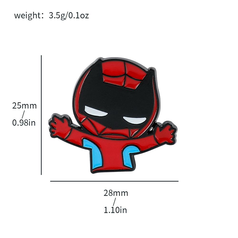 89 Spider-Man Alloy Brooch Marvel Superhero Spider-Man Metal Badge Backpack Jacket Personalized Decoration