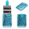 Adhesive Sticker RFID Blocking Credit Card Holder Glitter Bling Cell Phone Wallet Case  Bus Card