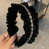 Diamond-Studded Starry Night Retro Headband: Feminine Luxury French Hair Accessory