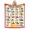 Alphabet Learning Keep Warm for KidsFlannel Blanket for Bedroom, Living Room, Sofa, and Nap
