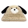 Women S Dog Ear Plush Bucket Hat Large Head Size Warm Cute Slim Face Korean Style Autumn Winter