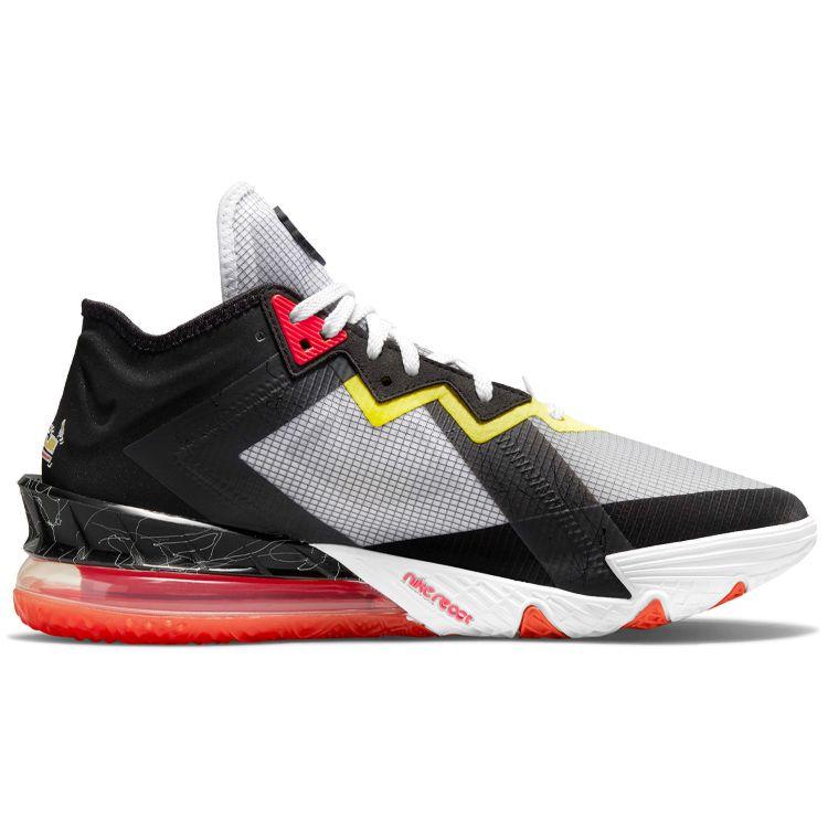 Nike Space Jam x LeBron 18 Low EP Sylvester x Tweety Fehér Fekete Sárga Csík élénk Karmazsin Uniszex Kosárlabda Cipők CV7564-103