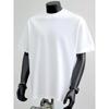 European Size Men's casual Russian humor pattern t-shirt-White short-sleeved round collar machine-washable summer shirt with geometric print t-shirt