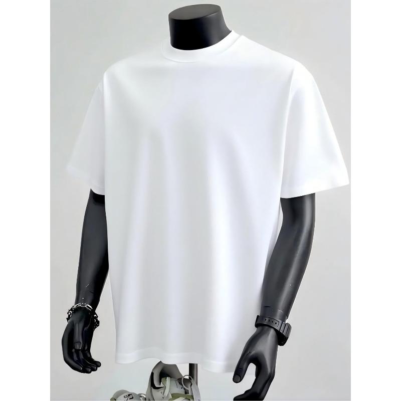 European Size Men's casual Russian humor pattern t-shirt-White short-sleeved round collar machine-washable summer shirt with geometric print t-shirt