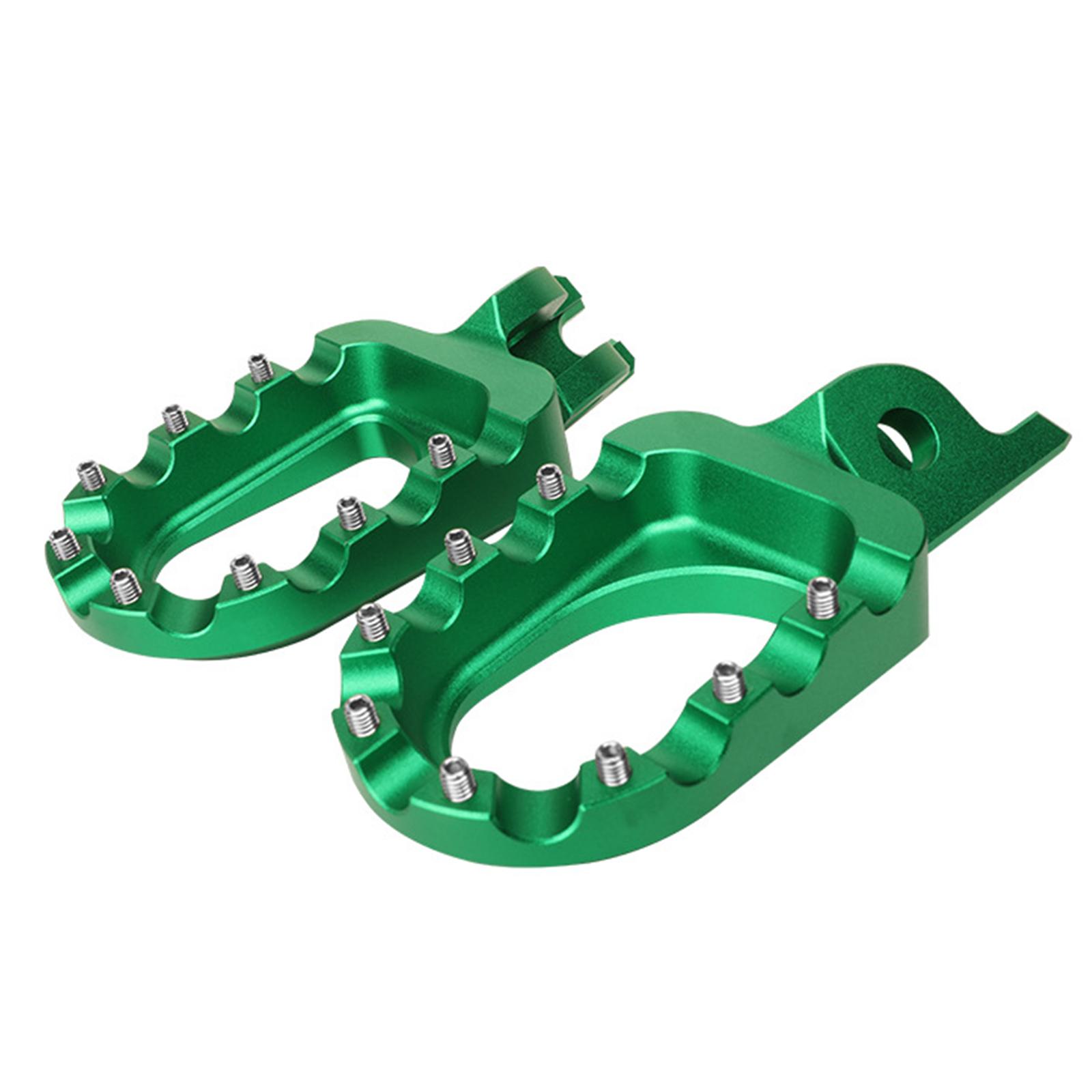 

Professional Studded Foot Pedals Footrest for Motorcycle Offroads Dirt Bike Enhanced Grip and Control Lightweight 1 Pair 1 зелений