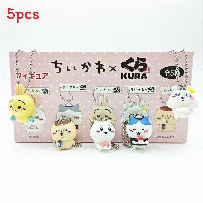 Pvc Chiikawa Action Figure Model Backpack Pendant Cartoon Toy Kids Cute Gift