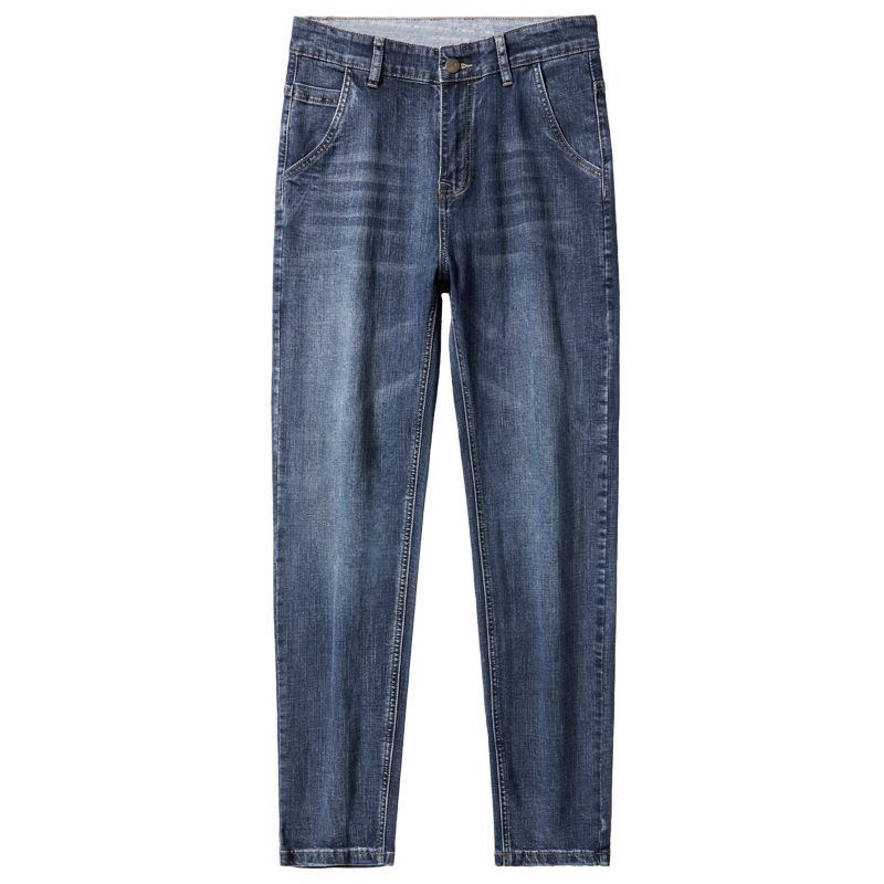 Jeans Homme Mode Stretch Coupe Slim Jambe Droite - Pantalon Long Polyvalent Léger Nouveau Style