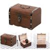 Decorative Locking Wooden Coin Saver Bucolic Treasure Box For Home Office Kids Bedroom Storage Accessories