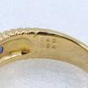 Ring K18 Yellow Gold/sapphire/diamond #6.8(US Size) 6.2g Women Used