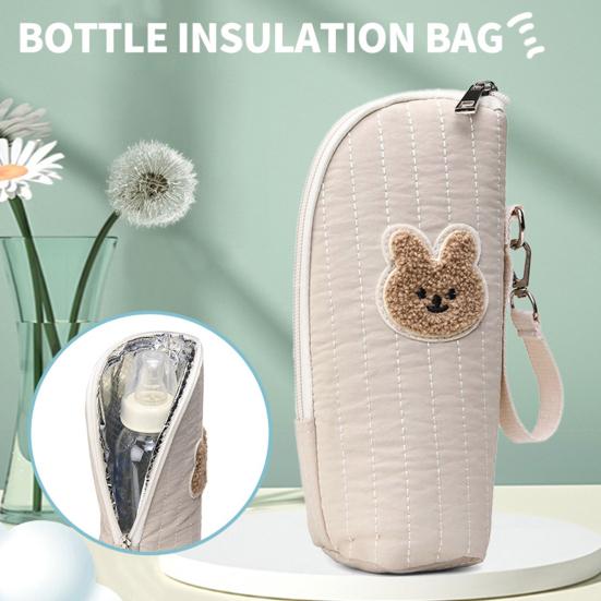 Insulated Baby Bottle Bag for Stroller Portable Baby Bottle Insulation Bag Thermal Milk Bottle Cooler Warmer for Travel Daycare