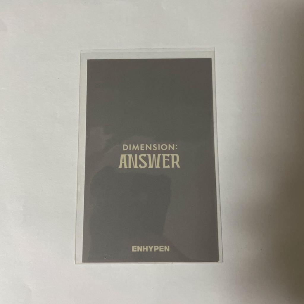 [USED] ENHYPEN Sunwoo ANSWER Weverse Lucky Draw Photocard