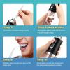 Water Dental Flosser Teeth Pick Portable Cordless Oral Irrigator Rechargeable Travel Irrigation Cleaner 3 Modes 4 Jets IPX7 Waterproof Electric