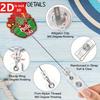 2D Red Flashing Badge Reel. Fun, Retractable Clip with Cute Protective Feet.